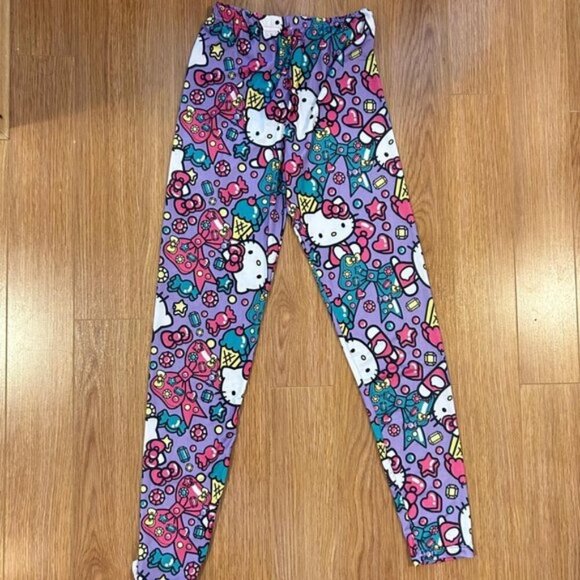 Sanrio Hello Kitty Ice Cream Gem Leggings Purple - M - Picture 3 of 11